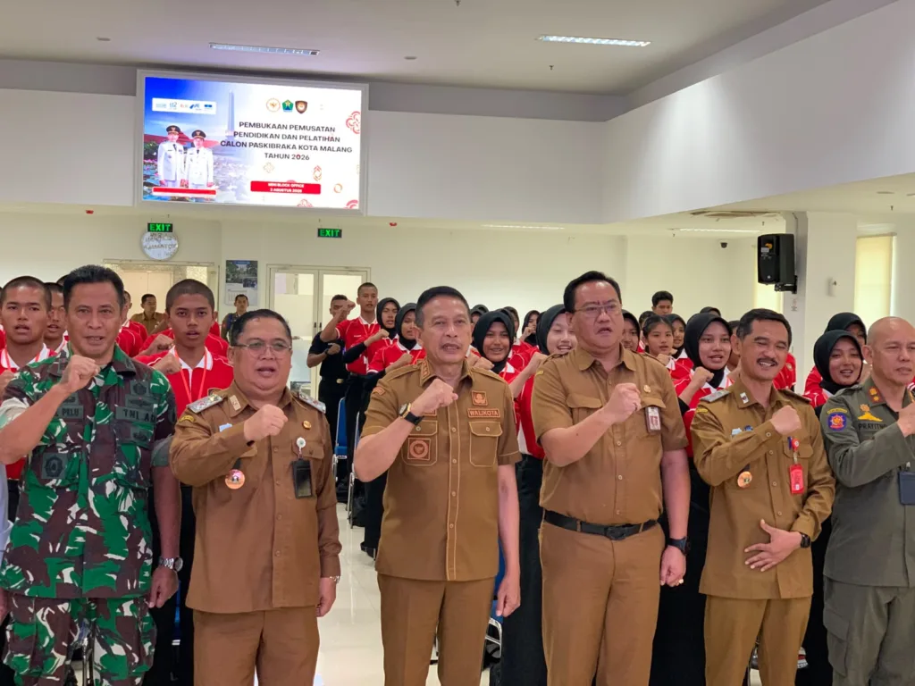 Siap Kibarkan Merah Putih! 78 Paskibraka Kota Malang Mulai Diklat, Wali Kota Ingatkan Soal Disiplin