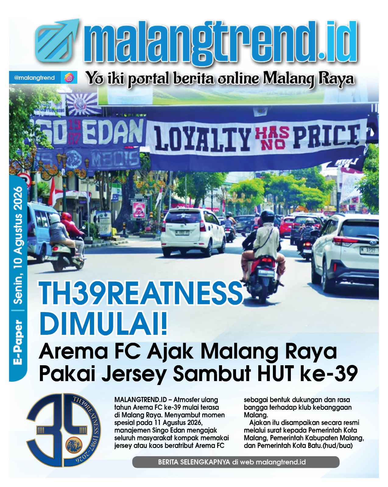 Epaper, 10 Agustus 2026