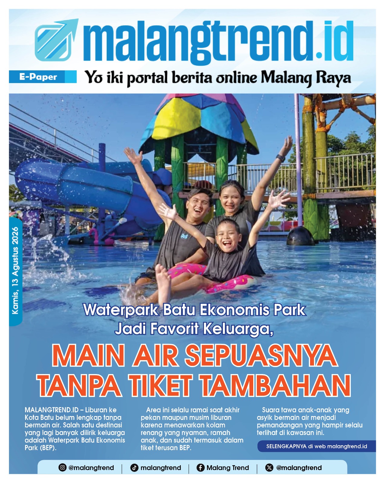 Epaper, 13 Agustus 2026