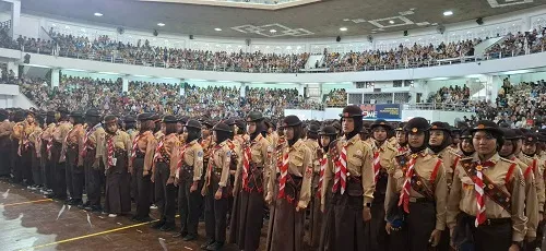 2.693 Pramuka Garuda Resmi Dikukuhkan di Malang, Jadi Pelantikan Terbesar yang Bikin Bangga!