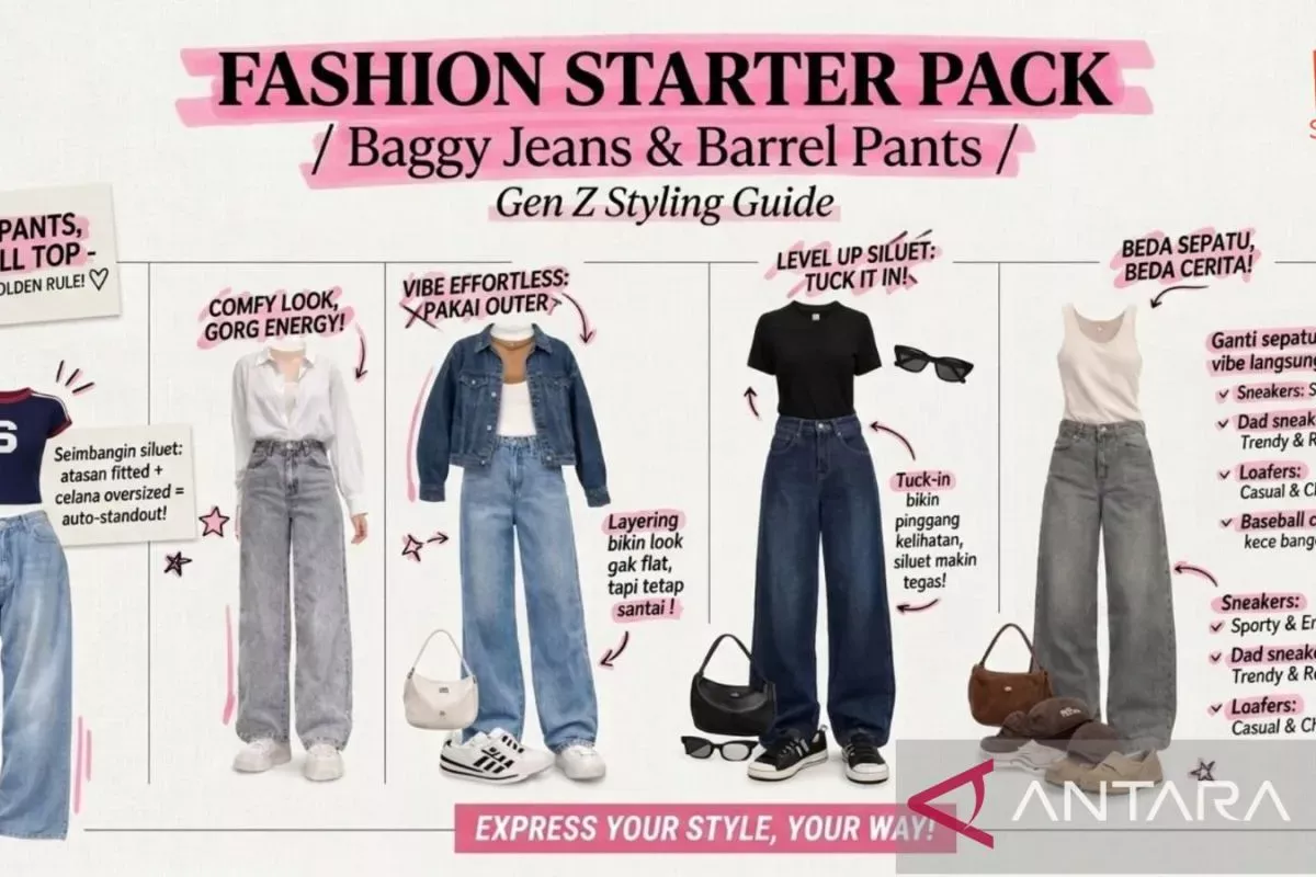 Baggy Jeans Lagi Hits! Ini Cara Mix and Match Buat Look Santai sampai Semi Formal
